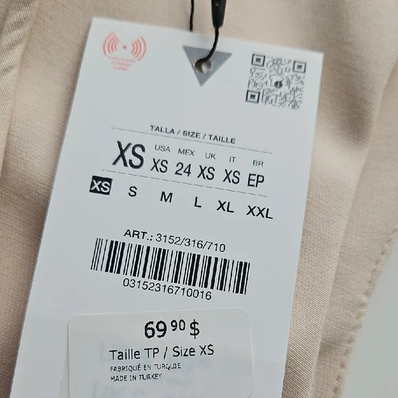 NWT Zara Elegant Cream Sleeveless Dress - Picture 6 of 8